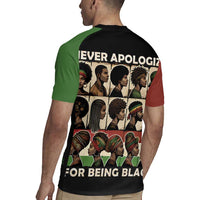 Never Apologize for Being Proudly Black Rugby Jersey African Human - Wonder Print Shop
