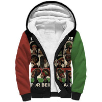 Never Apologize for Being Proudly Black Sherpa Hoodie African Human - Wonder Print Shop