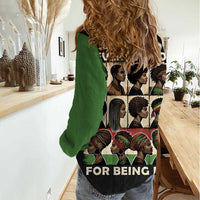 Never Apologize for Being Proudly Black Women Casual Shirt African Human - Wonder Print Shop