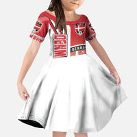 Denmark Football Family Matching Off Shoulder Maxi Dress and Hawaiian Shirt Danish Dynamite Soccer - Road To Champion - Wonder Print Shop