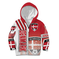 Denmark Football Kid Hoodie Danish Dynamite Soccer - Road To Champion - Wonder Print Shop