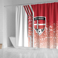 Denmark Football Shower Curtain Danish Dynamite Soccer - Road To Champion - Wonder Print Shop