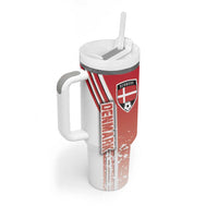 Denmark Football Tumbler With Handle Danish Dynamite Soccer - Road To Champion - Wonder Print Shop