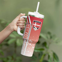 Denmark Football Tumbler With Handle Danish Dynamite Soccer - Road To Champion - Wonder Print Shop