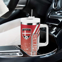 Denmark Football Tumbler With Handle Danish Dynamite Soccer - Road To Champion - Wonder Print Shop