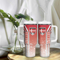 Denmark Football Tumbler With Handle Danish Dynamite Soccer - Road To Champion - Wonder Print Shop
