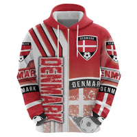 Denmark Football Zip Hoodie Danish Dynamite Soccer - Road To Champion - Wonder Print Shop