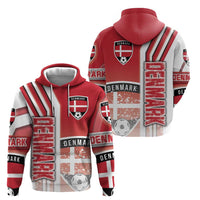 Denmark Football Zip Hoodie Danish Dynamite Soccer - Road To Champion - Wonder Print Shop