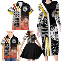Germany Football Family Matching Long Sleeve Bodycon Dress and Hawaiian Shirt Die Mannschaft Soccer - Road To Champion - Wonder Print Shop