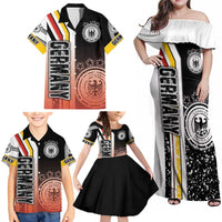 Germany Football Family Matching Off Shoulder Maxi Dress and Hawaiian Shirt Die Mannschaft Soccer - Road To Champion - Wonder Print Shop