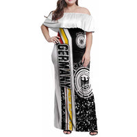 Germany Football Family Matching Off Shoulder Maxi Dress and Hawaiian Shirt Die Mannschaft Soccer - Road To Champion - Wonder Print Shop