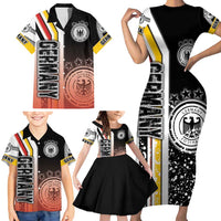 Germany Football Family Matching Short Sleeve Bodycon Dress and Hawaiian Shirt Die Mannschaft Soccer - Road To Champion - Wonder Print Shop