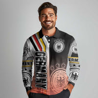 Germany Football Long Sleeve Polo Shirt Die Mannschaft Soccer - Road To Champion - Wonder Print Shop