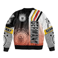 Germany Football Sleeve Zip Bomber Jacket Die Mannschaft Soccer - Road To Champion - Wonder Print Shop