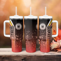 Germany Football Tumbler With Handle Die Mannschaft Soccer - Road To Champion - Wonder Print Shop