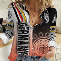 Germany Football Women Casual Shirt Die Mannschaft Soccer - Road To Champion - Wonder Print Shop
