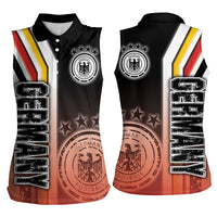 Germany Football Women Sleeveless Polo Shirt Die Mannschaft Soccer - Road To Champion - Wonder Print Shop