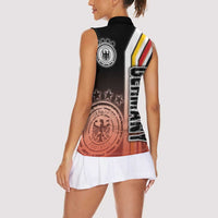 Germany Football Women Sleeveless Polo Shirt Die Mannschaft Soccer - Road To Champion - Wonder Print Shop