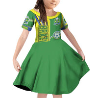 Brazil Football Family Matching Off Shoulder Short Dress and Hawaiian Shirt Selecao Soccer - Road To Champion - Wonder Print Shop