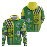 Brazil Football Hoodie Selecao Soccer - Road To Champion - Wonder Print Shop