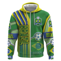 Brazil Football Hoodie Selecao Soccer - Road To Champion - Wonder Print Shop