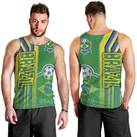Brazil Football Men Tank Top Selecao Soccer - Road To Champion - Wonder Print Shop