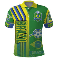 Brazil Football Polo Shirt Selecao Soccer - Road To Champion - Wonder Print Shop
