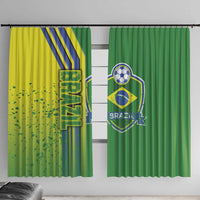 Brazil Football Window Curtain Selecao Soccer - Road To Champion - Wonder Print Shop