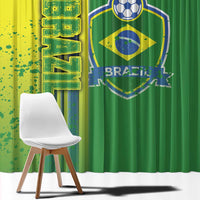 Brazil Football Window Curtain Selecao Soccer - Road To Champion - Wonder Print Shop