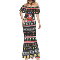 Ho Ho Ho Hold My Beer Santa African Mermaid Dress Laugh With Beer On Christmas - Wonder Print Shop