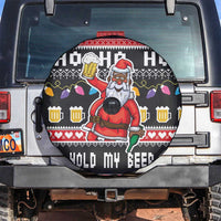 Ho Ho Ho Hold My Beer Santa African Spare Tire Cover Laugh With Beer On Christmas - Wonder Print Shop