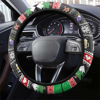 Ho Ho Ho Hold My Beer Santa African Steering Wheel Cover Laugh With Beer On Christmas - Wonder Print Shop