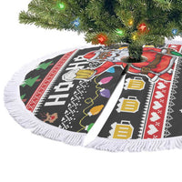 Ho Ho Ho Hold My Beer Santa African Tree Skirt Laugh With Beer On Christmas - Wonder Print Shop