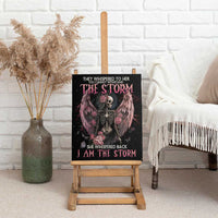I Am The Storm Skeleton Roses Wings Canvas Wall Art Skull Art - Wonder Print Shop