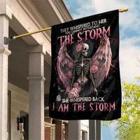I Am The Storm Skeleton Roses Wings Garden Flag Skull Art - Wonder Print Shop