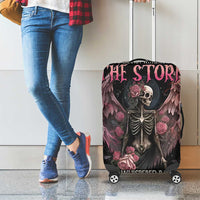 I Am The Storm Skeleton Roses Wings Luggage Cover Skull Art - Wonder Print Shop