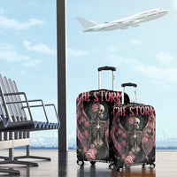 I Am The Storm Skeleton Roses Wings Luggage Cover Skull Art - Wonder Print Shop