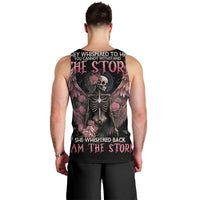 I Am The Storm Skeleton Roses Wings Men Tank Top Skull Art - Wonder Print Shop
