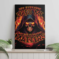 Not Everyone Likes Me Skull Reaper Canvas Wall Art - Wonder Print Shop