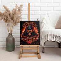 Not Everyone Likes Me Skull Reaper Canvas Wall Art - Wonder Print Shop