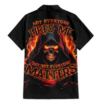 Not Everyone Likes Me Skull Reaper Family Matching Mermaid Dress and Hawaiian Shirt - Wonder Print Shop