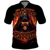 Not Everyone Likes Me Skull Reaper Polo Shirt - Wonder Print Shop