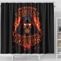 Not Everyone Likes Me Skull Reaper Shower Curtain