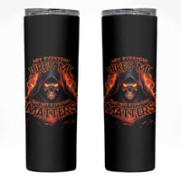 Not Everyone Likes Me Skull Reaper Skinny Tumbler - Wonder Print Shop