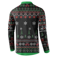 Santa Claus With African Traditional Costume Button Sweatshirt Christmas - Wonder Print Shop