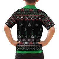 Santa Claus With African Traditional Costume Family Matching Off The Shoulder Long Sleeve Dress and Hawaiian Shirt Christmas - Wonder Print Shop