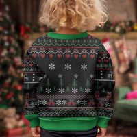 Santa Claus With African Traditional Costume Kid Ugly Christmas Sweater Christmas - Wonder Print Shop