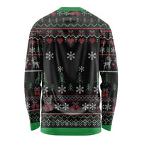 Santa Claus With African Traditional Costume Long Sleeve Shirt Christmas - Wonder Print Shop