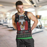 Santa Claus With African Traditional Costume Men Tank Top Christmas - Wonder Print Shop