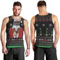 Santa Claus With African Traditional Costume Men Tank Top Christmas - Wonder Print Shop
